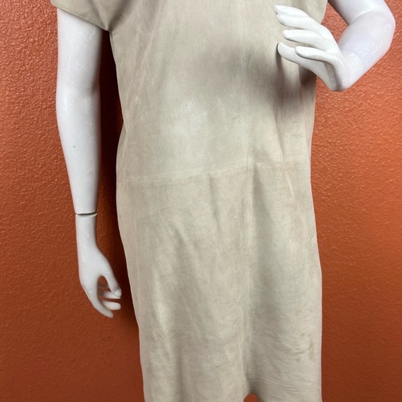 Yves Salomon Beige Suede beige dress size 40 - Picture 3 of 16